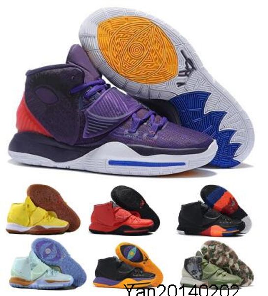 

2019 new kyrie triple black 6 sponge tokyo beijing miami mens basketball shoes irving kyrie nyc 6s graffiti men sports sneakers