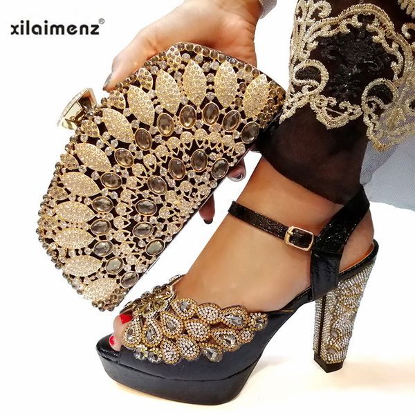 

black color african designer shoes and bag set to match italian party shoes with matching bags set ing