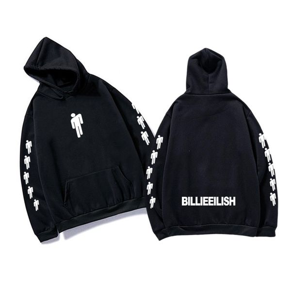 

autumn 2020 new hoodie printed american singer billie eilish hoodie men women harajuku hip hop cotton billie eilish sweatshirt, Black