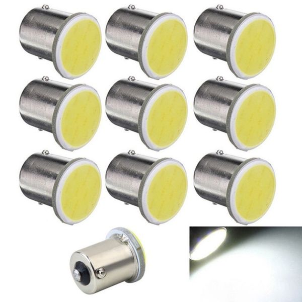 

10pcs 1156 ba15s p21w 12 chips led cob bulb for auto car backup tail turn signal lights lamp white 6000k