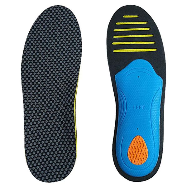 

1pair flat foot orthopedic support inside ergonomic arch correction insoles elastic anti bacteria insert eva absorption, Black
