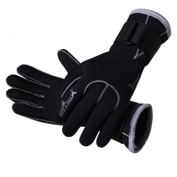 

3mm neoprene scuba dive gloves swim gloves snorkeling equipment anti scratch keep warm wetsuit material winter swim spearfishing