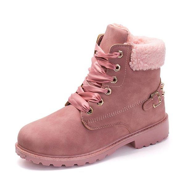 

autumn and winter new martin boots women's cotton plus velvet warm boots rivet women's boots boots2019, Black