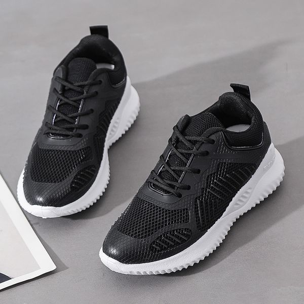 

fashion women sneakers casual shoes outdoor sports shoes breathable comfort jogging mesh lace up ladies winter velvet, Black