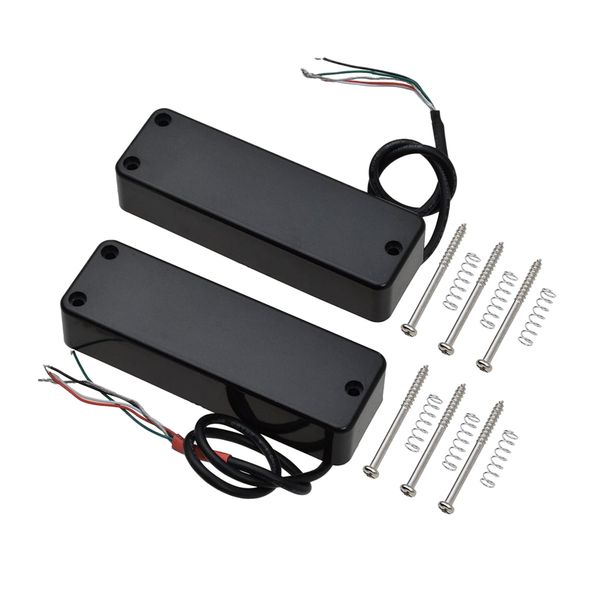 

1 set 4 string noiseless pickup black for electic bass guitar replacement