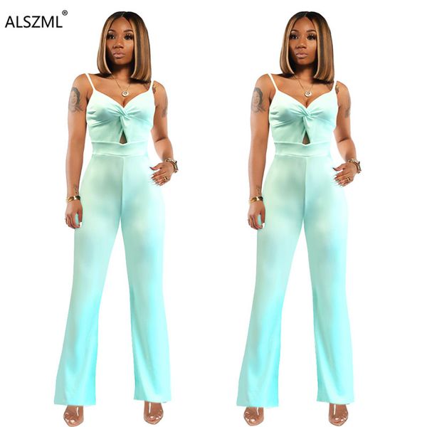 

2020 new design simple fashion lady solid straight long jumpsuit office lady spaghetti strap hollow-out romper, Black;white