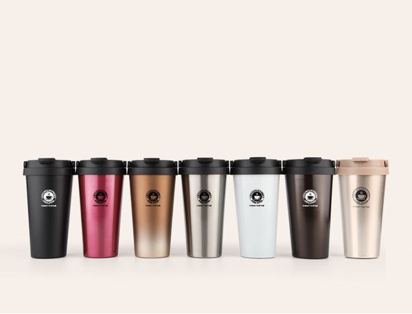 

vacuum cup stainless steel coffee cup 500ml handle buckle tea cups coffee mug gift mug can print logo