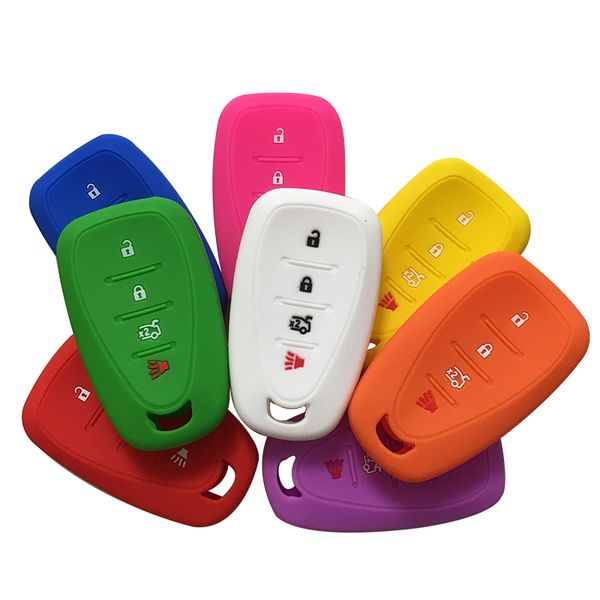 

silica gel car key cover case for key remote cover chevy camaro cruze malibu 2017 accessories for car