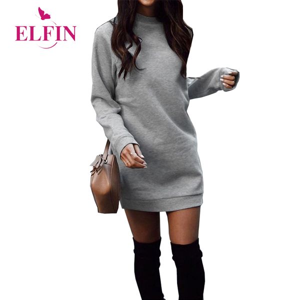 

основные длинные толстовки толстовки платье вокруг шеи прицепные осень осень платье adies спецодеждой sudaderas mujer платья sj941r, Black