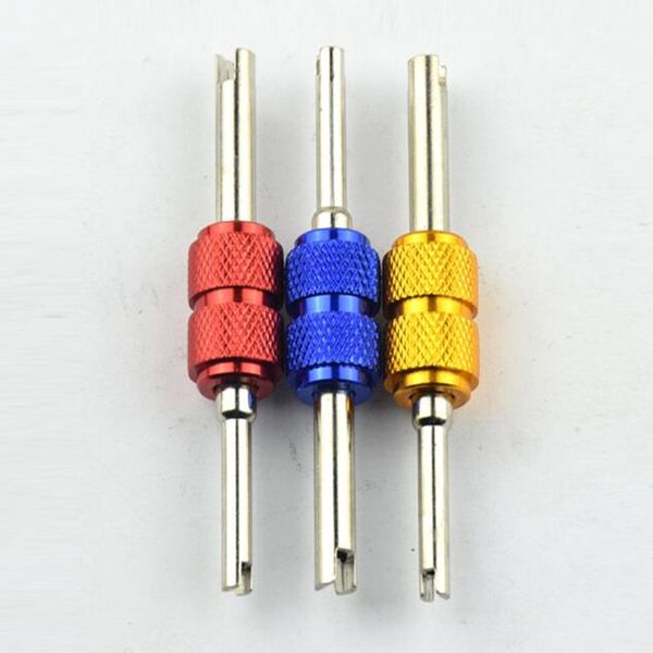 

1pc car screwdriver tire repair tools wheel repair install remove tool double-end air-conditioner valve key
