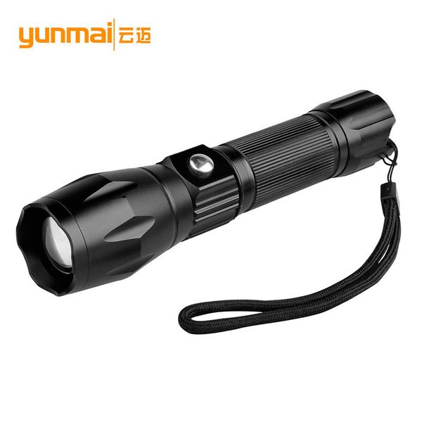 

t6 light flexible zoom charge led flashlight cross border for