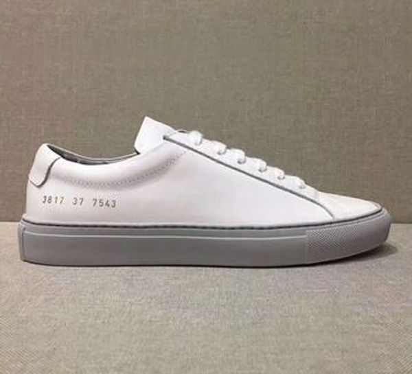 

new white pink achilles low shoes women sneakers genuine leather casual shoes flats chaussure femme homme jin13, Black