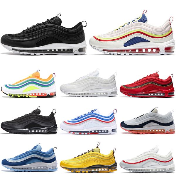 

2019 running shoes men women black white blue hero laser fuchsia triple black bullet designer sport sneakers trainers