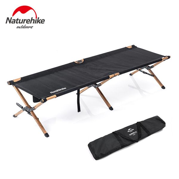

naturehike camping mat marching bed aluminum wood grain alloy folding bed outdoor portable storage single outdoor travel