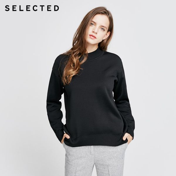 

style slade black winter female loose leisure long sleeved sweater sweater ing, White;black