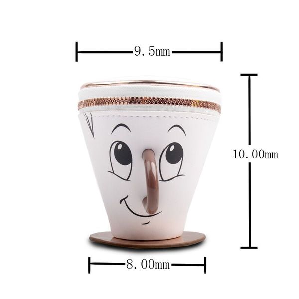 

designer-new creative cartoon cup shape designer coin purse pu mini coin pouch men women zipper open clutch wallet fashion key pouch, Red;black