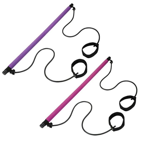 

pilates bar lightweight resistance band female tpe + eva portable pilates total body workout yoga fitness stretch stick