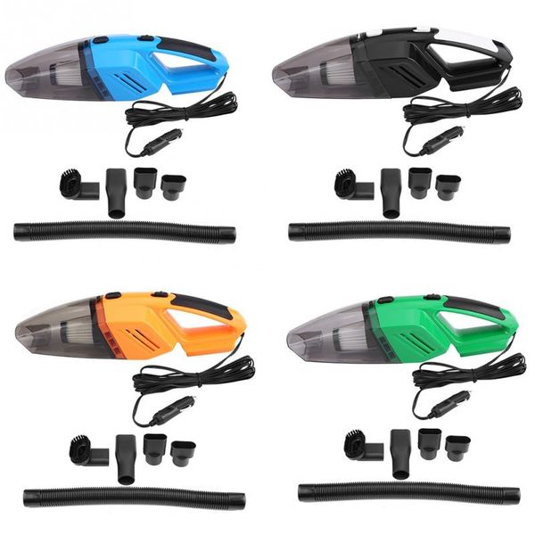 

portable 120w car vacuum cleaner home vacuum cleaner wet dry dual use dust catcher black/ orange/ green/ blue