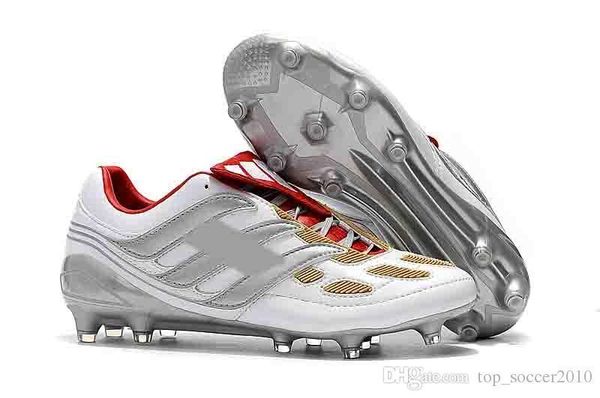 

soccer original cleats indoor soccer shoes crampons de football boots predator mania precision accelerator db david beckham fg gold