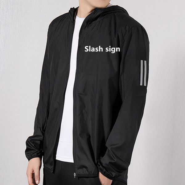 

mens designer ad new slash sign jacket spring clothes hip pop street tracksuits hooded jacket men/women windbreaker zipper sportwear fashion, Black;brown