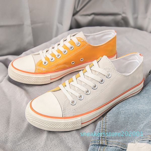 

2020 classic contrast color canvas shoes 50% women harajuku skate shoes fashion summer ulzzang retro board shoes teen casual plimsolls s01, Black