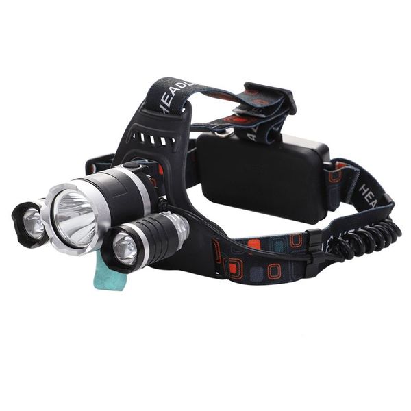 

6000lm 3 led xm-l2 t6 head light lamp headlight+2x18650 battery+eu charger