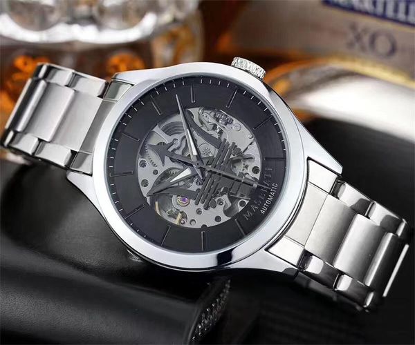 

Роскошные мужские часы глубокий керамический безель Maserati Сапфир Cystal Stanless сталь с Glide замок Застежка автоматические механические мужские часы 11