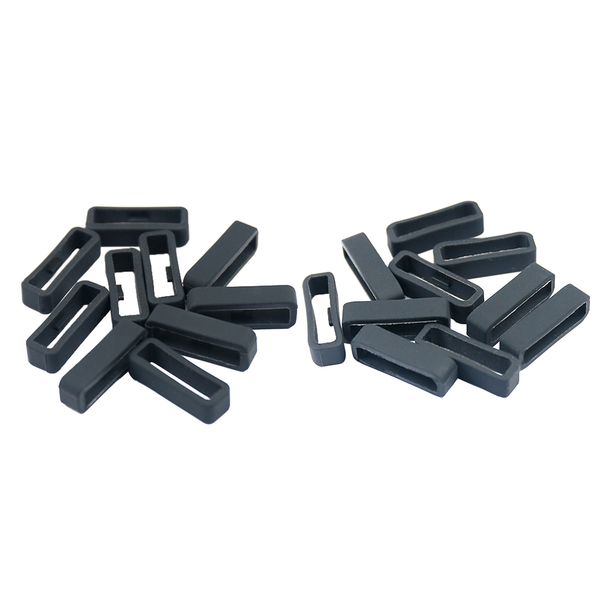 

20x silicone fastener rings for fenix 5/5s/5x series 5s 5s plus, Black;brown
