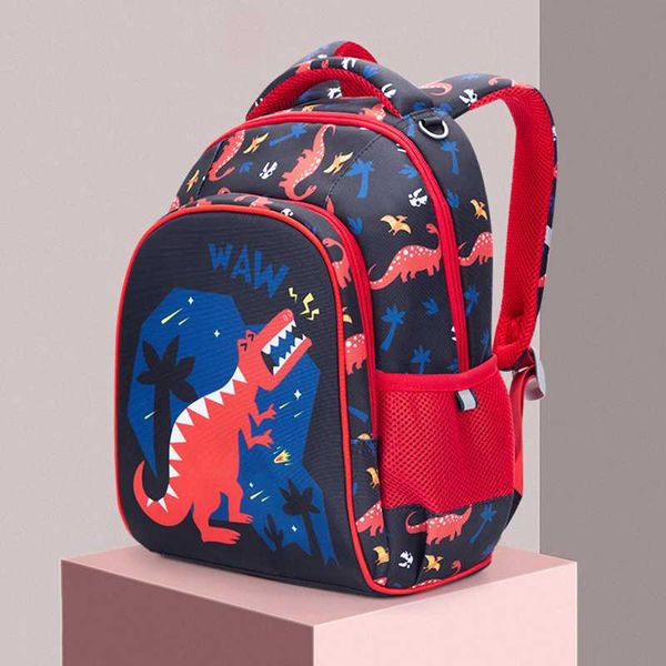 

high-grade school bags for boys new primary school orthopedic backpack dinosaur cat bag for girl kids satchel knapsack mochila