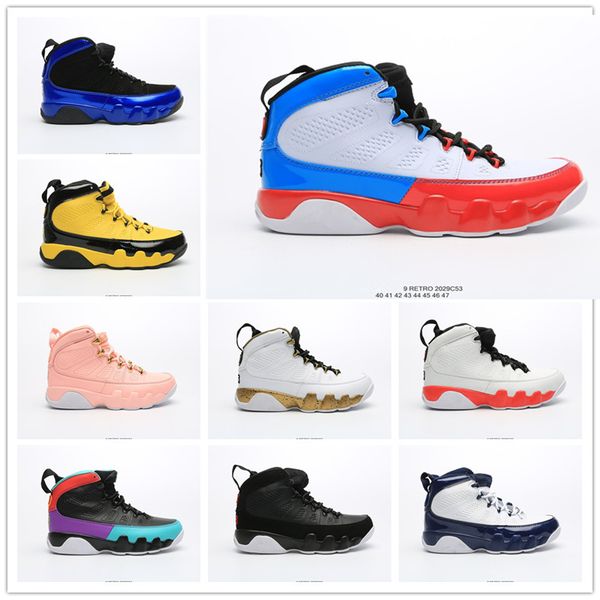 

mens basketball shoes jumpman 9 dream it do it gym red black blue 9s unc countdown pack statue womens designer sneakers trainers 36-47