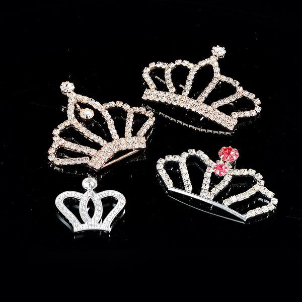 

tiara crown gold silver plated metal queen flatback button crystal rhinestone scrapbook embellishments jewelry bow wedding decor