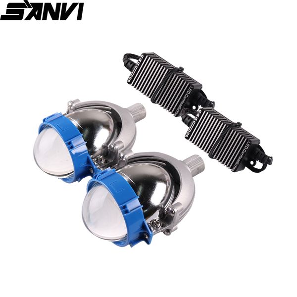 

sanvi 2шт 35 вт 5500 к 2.8 дюйма авто би светодиодный проектор объектив фары h4 h7 9005 9006 автомобиль мотоцикл фары дооснащение комплекты