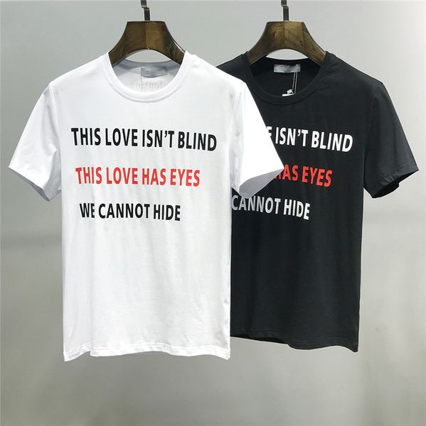 

2020ss spring and summer new high grade cotton printing short sleeve round neck panel t-shirt size: m--xl-xxl-xxxl color: black white k2