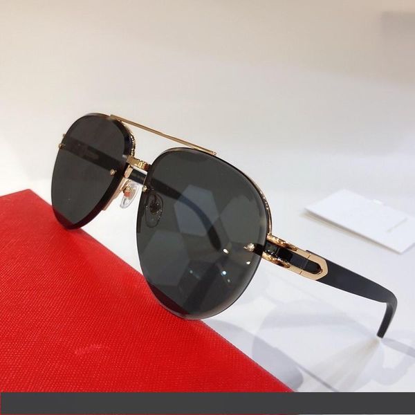 

8200986 солнцезащитные очки для мужчин овальная овальная рамка популярные uv400 деревянные ножки мужские дизайнерские солнцезащитные очки не, White;black