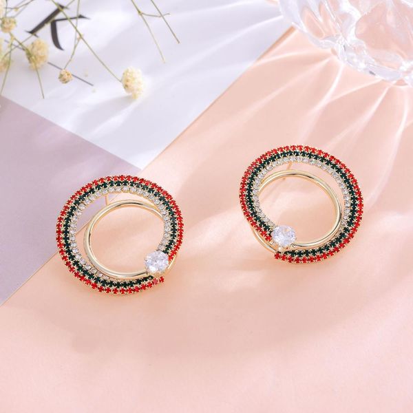 

big hoop colorful zircon drop dangler earrings for women brand gorgeous tassel ear accessories creative bijoux gift, Silver