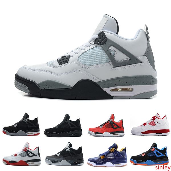 

drop shipping wholesale new 20 colours 4 4s university red oreo fear bred black cement 11lab4 men's basketball s