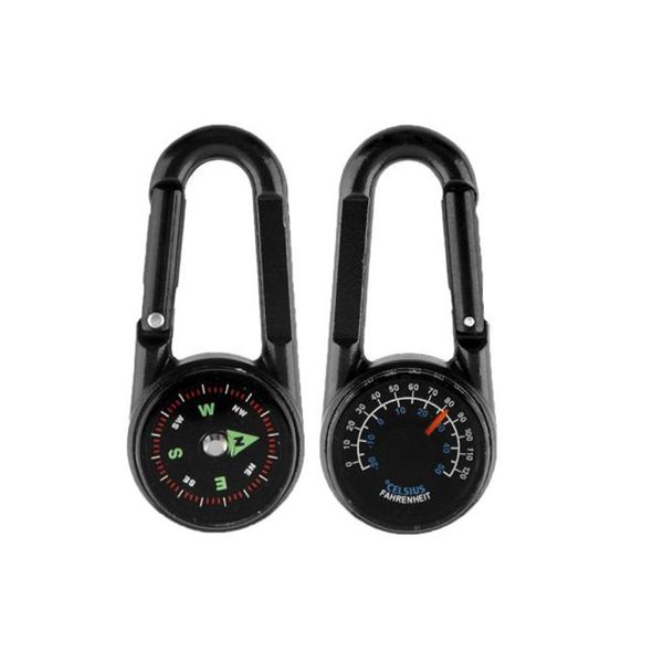 

carabiner thermometer compass camping & hiking supplies outdoor camping hiking mini compass thermometer w