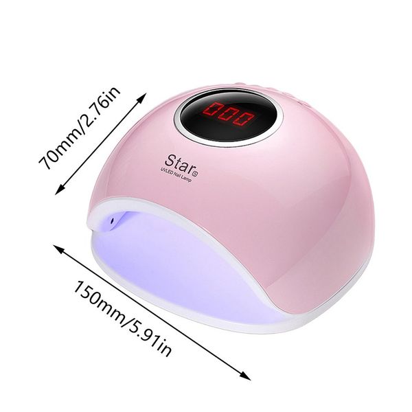 

nail shop dedicated ptherapy machine drying induction led baking light quick drying nail oil glue baking lamp, Silver