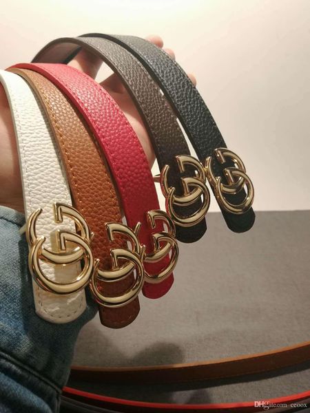

Whole ale women black belt genuine leather bu ine belt pure color belt g pattern buckle belt for gift, Black;brown