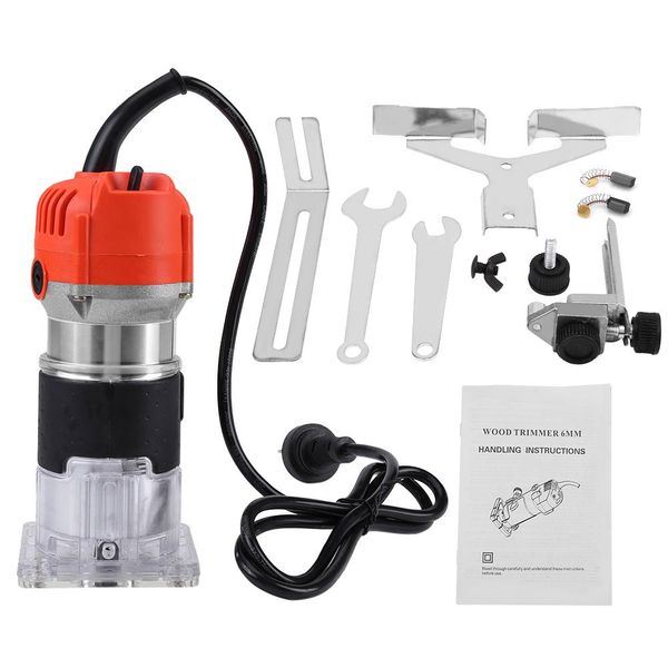 

eu plug 220v 30000r/min electric hand trimmer wood laminator router tool set