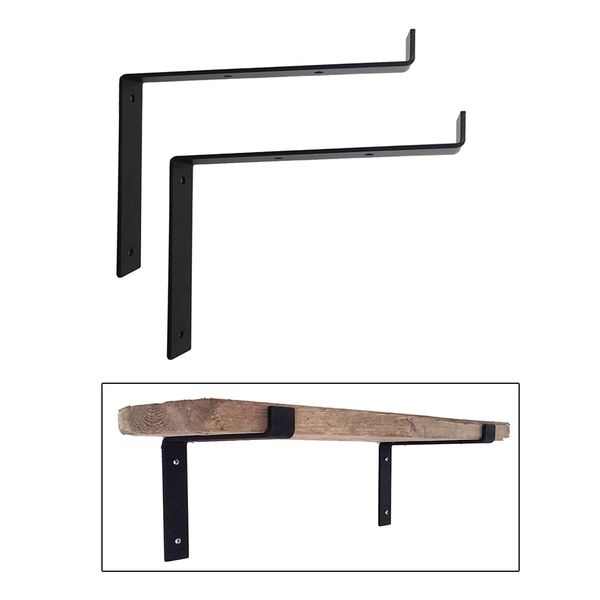 

2pc iron industrial shelf bracket for scaffold board rack holder steampunk decor