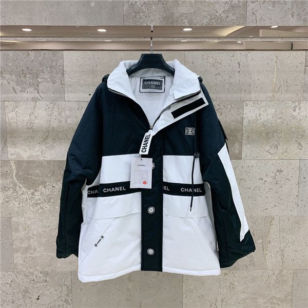 

winter new luxurious brands design back circle logos hooded winterbreaker jackets coat men women outdoor streetwear sweatshirt hoodies, Blue;black