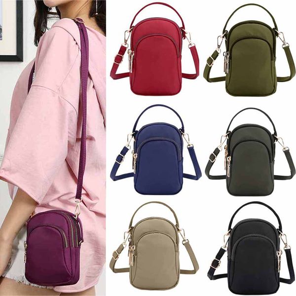 

35#women's shoulder messenger bag lightweight nylon bag crossbody bags for women mobile phone headset dames tassen