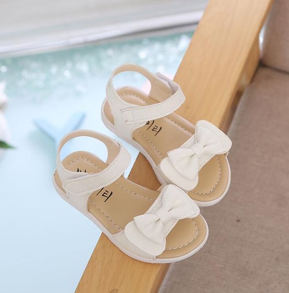 

new summer sandals bow children shoes girls sandals baby korean party princess soft beach sandal for 2-6 years old, Black;red