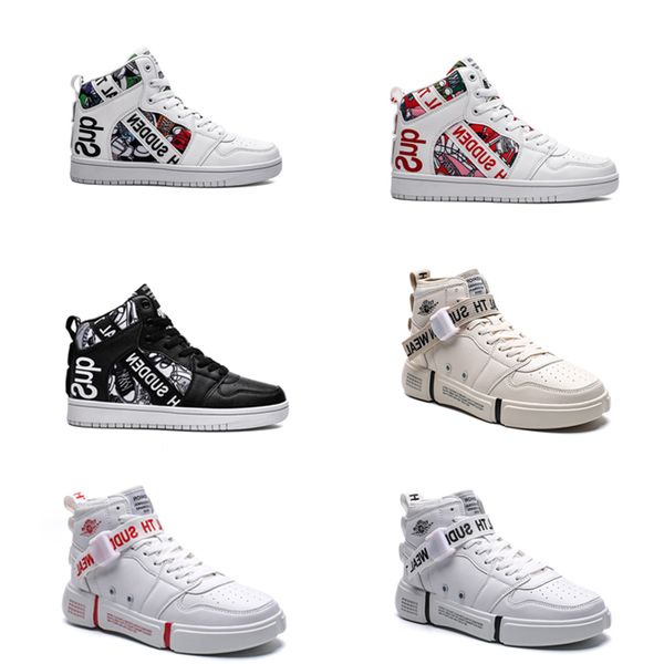 

свободный корабль non-brand men 1 полезность классический черный белый женщины повседневная обувь скейтбординг высокого тренажёры спорт крос, White;red