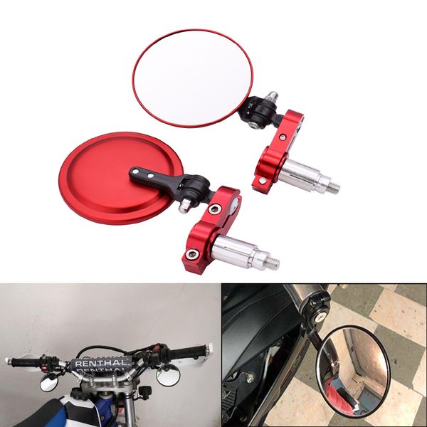 

motorcycle mirror 22/24mm handle bar end rearview side mirrors five colors for crm250r crf250l crf250m crf1000l crf 250 l