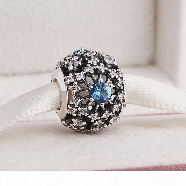 

pandora silver frozen snowflake charm 925 ale sterling silver charms loose beads diy jewelry wholesale for thread bracelet, Bronze;silver