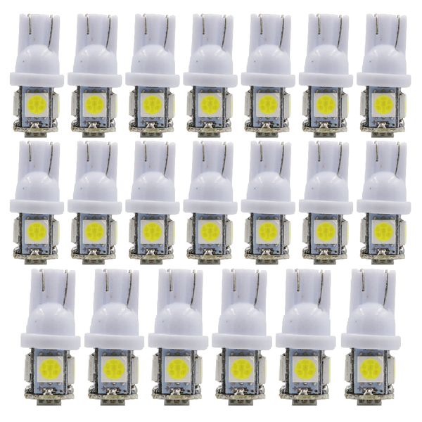 

ysy 20pcs car leds light clearance lights t10 5 led light 5led car auto leds t10 194 w5w 5smd wedge bulb lamp