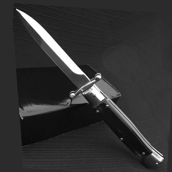 

новый классический интересный Benchmade 440C стальной клинок с натуральным черным рогом ручка нож EDC инструмент карманный тактический выживания кемпинг нож