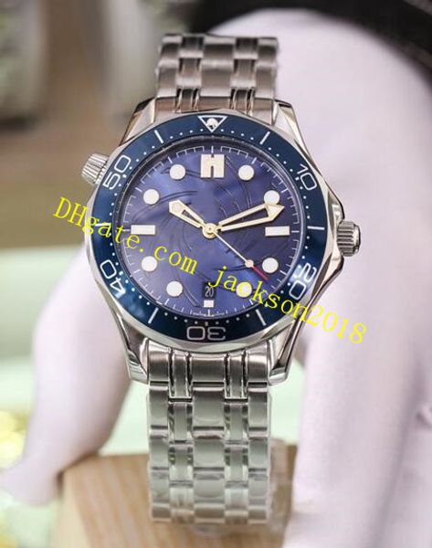 

5 style luxury watch new se@master 300m james bond limited edition 210.22.42.20.01.004 steel bracelet 42mm automatic men watch, Slivery;brown